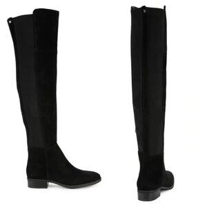 Sam Edelman Pam Black Suede Over-The-Knee Boots, Sz 7.5